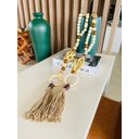 Ver imagem 3 de Colar Decorativo de Mesa Grande 1,76 Cm Madeira Tais