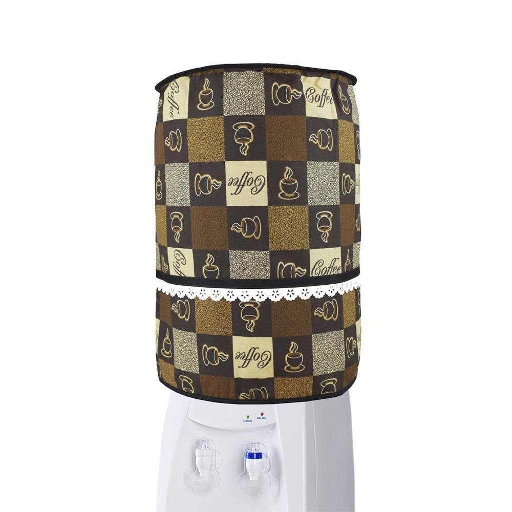 Capa para Galão de Água 20 Litros Tecido Misto Café - 1