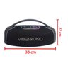 Caixa de Som Bazuka 100w Rms Amplificada Portátil Bluetooth Prova D´agua Vibe Sound Vs010 V4 Bazooka - 2
