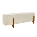 Ver imagem 1 de Puff Recamier Organico Imperial 160 cm Linho Bege Impo