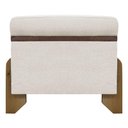 Ver imagem 7 de Puff Recamier Versallies 50 Cm Bege Bouclé