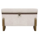 Ver imagem 1 de Puff Recamier Versallies 50 Cm Bege Bouclé