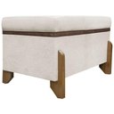 Ver imagem 6 de Puff Recamier Versallies 50 Cm Bege Bouclé