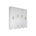 Ver imagem 1 de Guarda Roupa 8 Portas 4g Pés Nápoles S. Andirá Branco