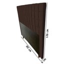 Ver imagem 2 de Cabeceira Estofada Paris 90 cm Para Cama Box Quarto Solteiro MV Estofados Suede Marrom