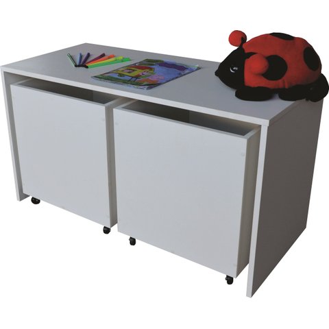 Baú para Brinquedos com Mesinha Infantil