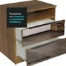 Mesa de Cabeceira Madesa 3227 com 2 Gavetas com Espelho - 4