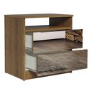 Ver imagem 5 de Mesa de Cabeceira Madesa 3227 com 2 Gavetas com Espelho