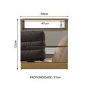 Ver imagem 3 de Mesa de Cabeceira Madesa 3227 2 Gavetas com Espelho - Rustic