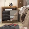 Mesa de Cabeceira Madesa 3227 com 2 Gavetas com Espelho - 1