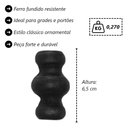 Ver imagem 3 de Kit 5 Anueto em Ferro Fundido Decoração Grade Portão N12 6cm