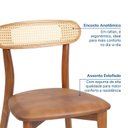 Ver imagem 5 de Kit 2 Cadeiras Madeira Maciça Ceci CabeCasa MadeiraOriginals Courino Marrom/Telado