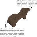 Ver imagem 5 de Recamier Divã Espreguiçadeira para Sala Cliníca Aline Suede Cor:marrom