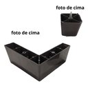 Ver imagem 3 de Kit 8 Pé Cantoneira Lc Pvc 6cm para Sofá (resistente a Água) Marrom-escuro