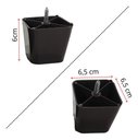 Ver imagem 5 de Kit 8 Pé Cantoneira Lc Pvc 6cm para Sofá (resistente a Água) Marrom-escuro