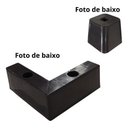 Ver imagem 4 de Kit 8 Pé Cantoneira Lc Pvc 6cm para Sofá (resistente a Água) Marrom-escuro