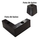 Ver imagem 4 de Kit 8 Pé Cantoneira Lc Pvc 6cm para Sofá (resistente a Água) Marrom-escuro