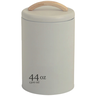 Pote para Mantimento Lata de Metal com Tampa de Bambu  1,3L - 1