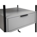 Ver mais imagens de Mesa de Cabeceira 1 Gaveta Estilo Industrial Detroit Cinza