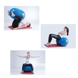 Bola Feijão para Pilates 40x70cm Carci Bean - Prata - 3
