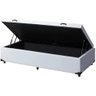 Cama Box Baú Solteirão King Linhão Branco (42x96x203) - 1