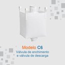 Ver imagem 2 de Big Bag p/ Ensacar 1000kg C6 Reforçado 100x100x140cm
