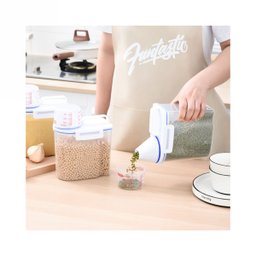 3 Potes Hermético para Armazenamento Copo Medidor Multiuso - 4