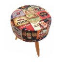 Ver imagem 2 de Puff redondo decorativo pé palito Estampa Cerveja-GatMagazine GAT MAGAZINE