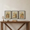Ver imagem 2 de Kit 3 Quadros Livros com Flores Vintage 24x18cm Mold Preta