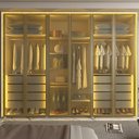 Ver imagem 5 de Guarda Roupa Splendor 6 Portas Reflecta LED Off White - Gelius