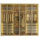 Ver mais imagens de Guarda Roupa Splendor 6 Portas Reflecta LED Off White - Gelius