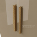 Ver imagem 6 de Guarda Roupa Casal Modulado 9 Portas 5 Gavetas com Cabeceira 100% MDF Imperial Yescasa Cinamomo/Cappuccino