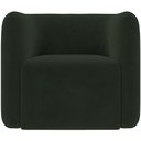 Ver imagem 5 de Kit 02 Poltronas Decorativas para Sala de Estar Fixa Living Peônia K01 Veludo Verde