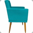 Ver imagem 3 de Poltrona Decorativa para Sala Recepção Nina Capitonê Suede Cores Pé Palito