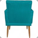 Ver imagem 4 de Poltrona Decorativa para Sala Recepção Nina Capitonê Suede Cores Pé Palito