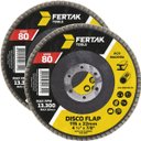 Ver imagem 1 de Disco Lixa Flap 115mm Grão 80 Madeira Aço Desbaste | 02 Un