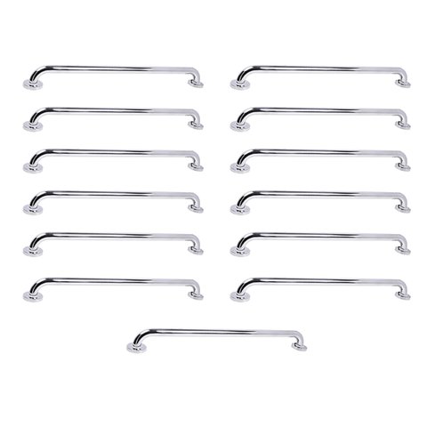 Barra de Apoio 70cm Inox Kit 13 Unidades Suporte Idoso Gestante Criança Cadeirante Banheiro Box Corr