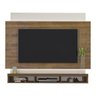 Painel com Suporte TV 75" e Fita Led Multimóveis CR45159 Pinho/Off White - 2