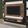 Painel com Suporte TV 75" e Fita Led Multimóveis CR45159 Pinho/Off White - 6