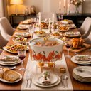 Ver imagem 2 de Rechaud Caçarola de Porcelana Branco e Dourado 30,5cm para Servir À Mesa