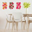 Ver imagem 2 de Kit 3 Quadros Elegantes para Cozinha - Frutas 24x18cm:moldura Branca