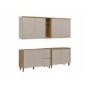 Ver imagem 2 de Cozinha Completa 4 Peças 8 Portas Allure CZ686 Gris Linea