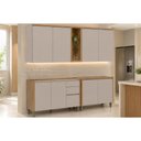 Ver imagem 1 de Cozinha Completa 4 Peças 8 Portas Allure CZ686 Gris Linea