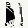 Carrinho de Compras Feira Dobrável Suporta 30kg 2 Rodas - 4