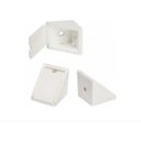 Ver imagem 2 de Suporte Prateleira Móveis Plastico 2 Furos Branco 150Pçs