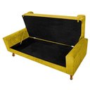 Ver imagem 2 de Recamier Félix Solteiro 90cm Suede Amarelo