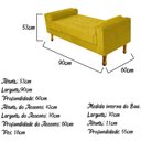 Ver imagem 5 de Recamier Félix Solteiro 90cm Suede Amarelo