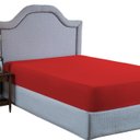 Ver imagem 1 de Lençol Cama Box Casal 400 Fios com Elástico Toque Extra Macio:vermelho
