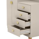 Ver imagem 6 de Cômoda Guarda-roupa Cristal 4 Gavetas 2 Portas Fendi - Vila Rica