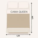 Ver imagem 3 de Kit Cobre Leito Colcha Maré Queen 3 Peças 100% Poliéster Matelassê Azul Jeans Clara Luz Decora